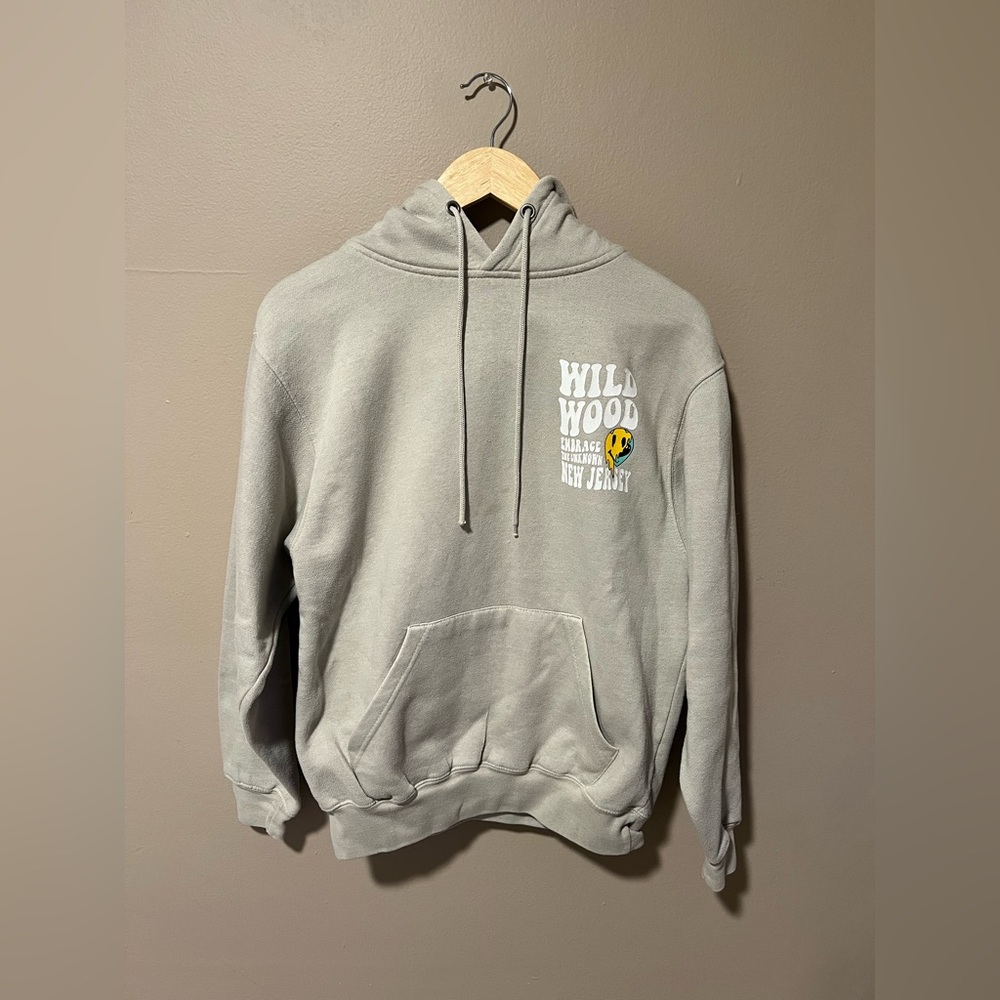 light green hoodie